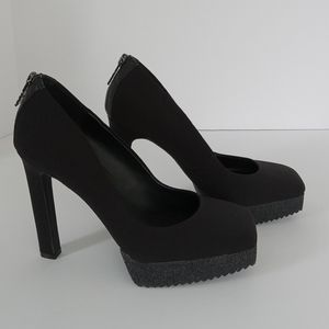 DKNY Black Zayn Square Toe Stiletto Heeled Pump Women's Size 6.5